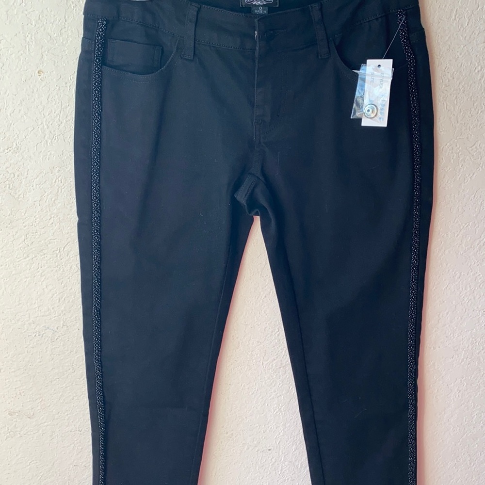 Azi Stunning black beaded jeans